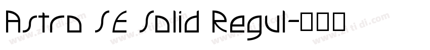Astro SE Solid Regul字体转换